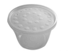 Insect Rearing Cup and Ventilated Poly-Fabric Parasitoid proof Lid, 24 oz, Case 24 cups/Lids, RCL24