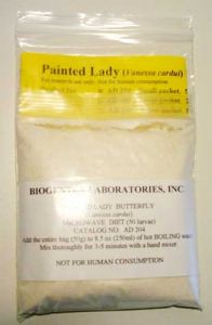 Painted Lady (Vanessa cardui) Professional Artificial Diet, Agar, Dry Mix Makes 300 ml, AD200
