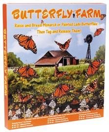 Butterfly Farm  Monarch and Painted Lady  butterfly rearing kit with certificate, BF400