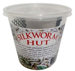 Silkworm Feeder HUT, 30-50 small silkworms and food,  SWF100