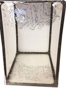 Original Replacement Enclosure for Lepidtarium,13.75 Cu.Ft  (LH100), 16.5x30x48-inches, brand new with minor black cloth ink stains (defect) on viewing window,   LH100C