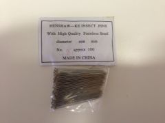 Insect Pins, stainless steel with nylon heads, 38mm, No. 2, IP200